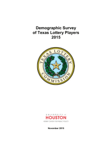 Demographic Survey of Texas Lottery Players 2015