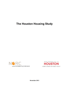 The Houston Housing Study   November 2013