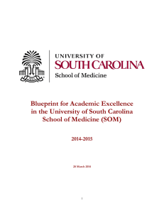 Blueprint for Academic Excellence in the University of South Carolina