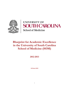 Blueprint for Academic Excellence in the University of South Carolina