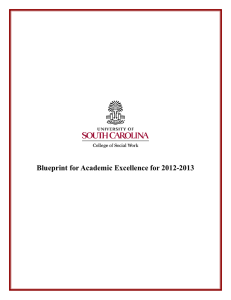 Blueprint for Academic Excellence for 2012-2013