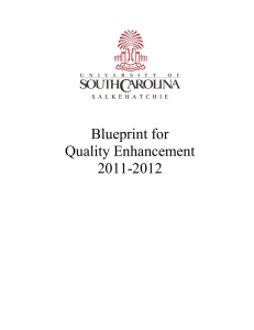 Blueprint for Quality Enhancement 2011-2012