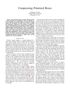 Compressing Polarized Boxes