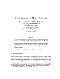 On the Semantics of Markov Automata