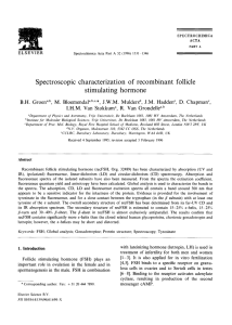 Spectroscopic  characterization  of  recombinant  follicle