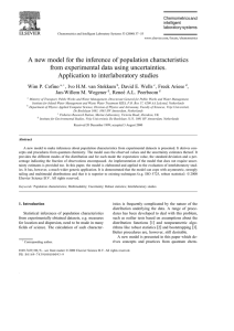 A new model for the inference of population characteristics
