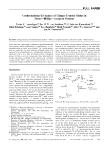 FULL PAPER Conformational Dynamics of Charge-Transfer States in Donor Bridge