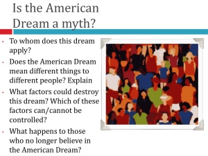 Is the American Dream a myth?