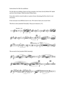 Instructions for Alto Sax auditions  Aces Semper Fidelis