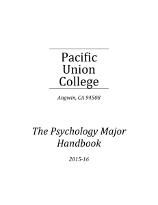 Pacific Union College The	Psychology	Major
