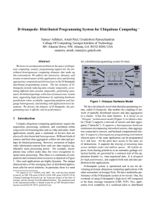 D-Stampede: Distributed Programming System for Ubiquitous Computing