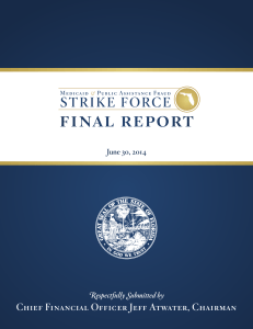 final report Chief Financial Officer Jeff Atwater, Chairman June 30, 2014