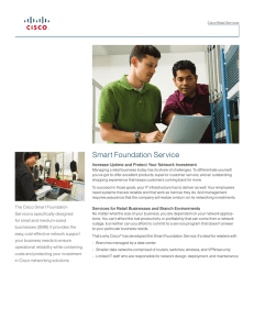 Smart Foundation Service Increase Uptime and Protect Your Network Investment