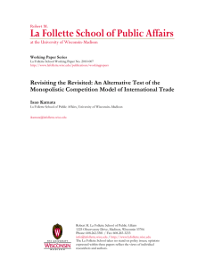 La Follette School of Public Affairs