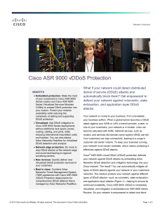 Cisco ASR 9000 vDDoS Protection