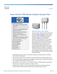 Cisco Aironet 1550 Series Outdoor Access Point