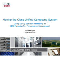 Monitor the Cisco Unified Computing System Using Sentry Software Monitoring for