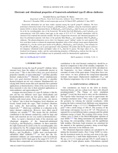 Electronic and vibrational properties of framework-substituted type-II silicon clathrates 兲