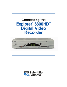 Explorer 8300HD Digital Video