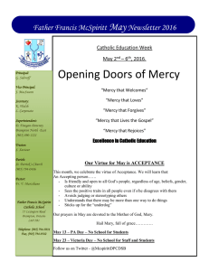 Opening Doors of Mercy May  Father Francis McSpiritt