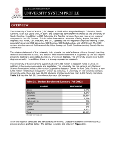 UNIVERSITY SYSTEM PROFILE OVERVIEW