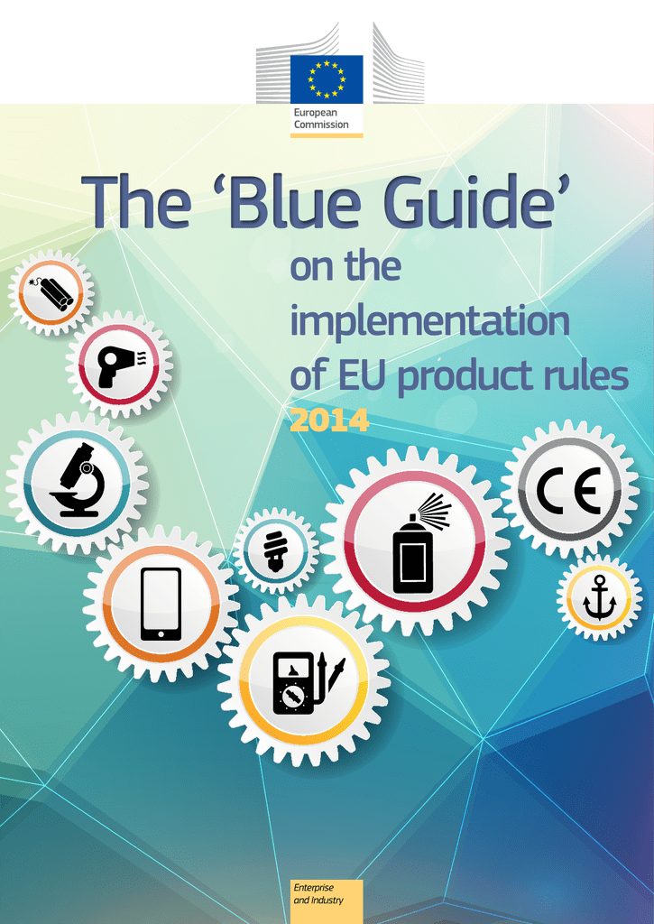 Blue guides. Eu product. Product Rule