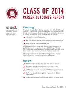 CLASS OF 2014 CAREER OUTCOMES REPORT Methodology