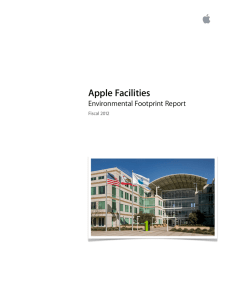 Apple Facilities Environmental Footprint Report Fiscal 2012