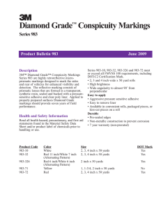 3 Diamond Grade Conspicuity Markings Series 983