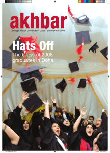 akhbar Hats Off The Class of 2008 graduates in Doha