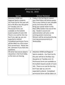 aAnnouncements  May 16,  2016        Sports