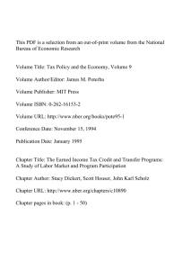 This PDF is a selection from an out-of-print volume from... Bureau of Economic Research