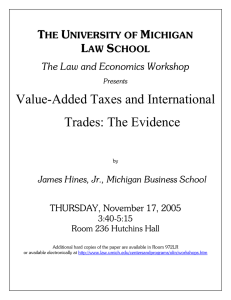 Value-Added Taxes and International Trades: The Evidence  T