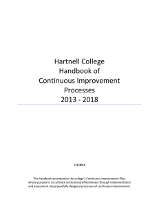 Hartnell College Handbook of Continuous Improvement
