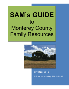 SAM’s GUIDE to Monterey County Family Resources
