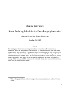 Shaping the Future: Seven Enduring Principles for Fast-changing Industries