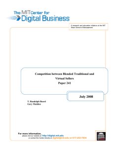 July 2008 Competition between Blended Traditional and Virtual Sellers Paper 241