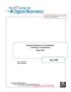 May 2009 Semantic Distances for Technology Landscape Visualization Paper 249