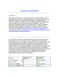 Chemical equilibrium