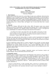 USING CONCLUSION, ANALYSIS AND EVIDENCE DIAGRAMS TO SUPPORT Nick Chozos