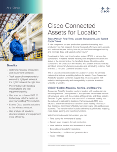 Cisco Connected Assets for Location At-a-Glance