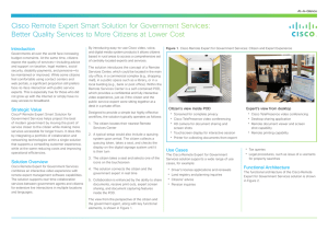 Cisco Remote Expert Smart Solution for Government Services: