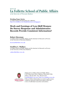 La Follette School of Public Affairs