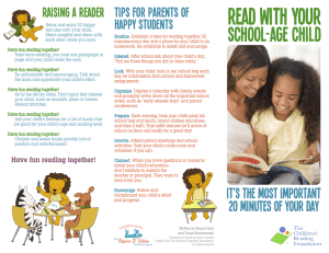 Read with your School age child Raising a Reader Tips for Parents of
