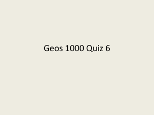 Geos 1000 Quiz 6