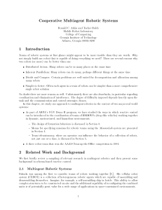 Cooperative Multiagent Robotic Systems