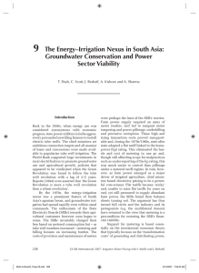 9 The Energy–Irrigation Nexus in South Asia: Groundwater Conservation and Power Sector Viability