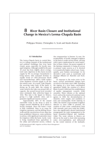 8 River Basin Closure and Institutional Change in Mexico’s Lerma–Chapala Basin