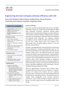 Engineering Services Company achieves efficiency with VDI