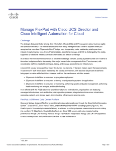Manage FlexPod with Cisco UCS Director and Challenge